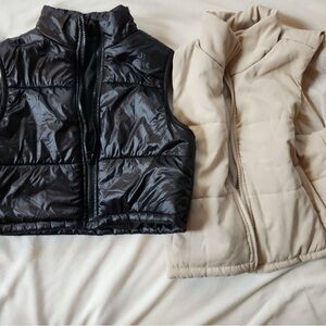Puffer vest bundle girls size 8-10